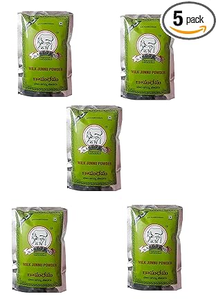 Padmavathi Enterprises - Kamadhenu Junnu Powder - Kamadhenu Junnu/Colostrum Powder - 100 G Each x Pack of 5 (500 Grams Total)
