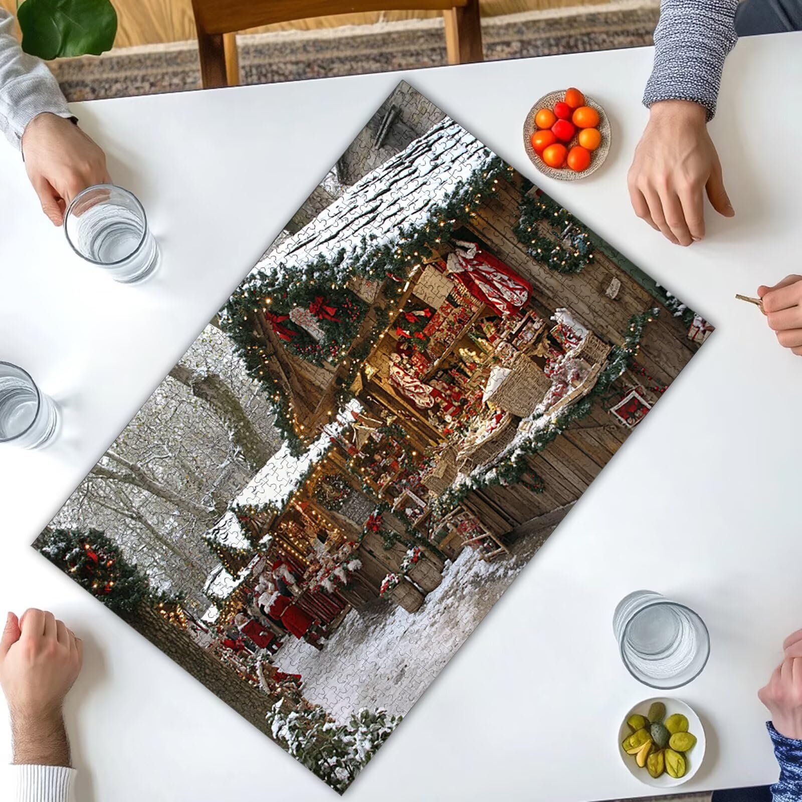 Puzzle 4000 Piezas, Puzzle Navidad con Caja para Adultos, Paisaje Rompecabezas Madera, Rompecabezas Desafiante para Toda la Familia, Puzzles para Decoracion Hogar, Regalo Mujer, Regalo Hombres, -3803