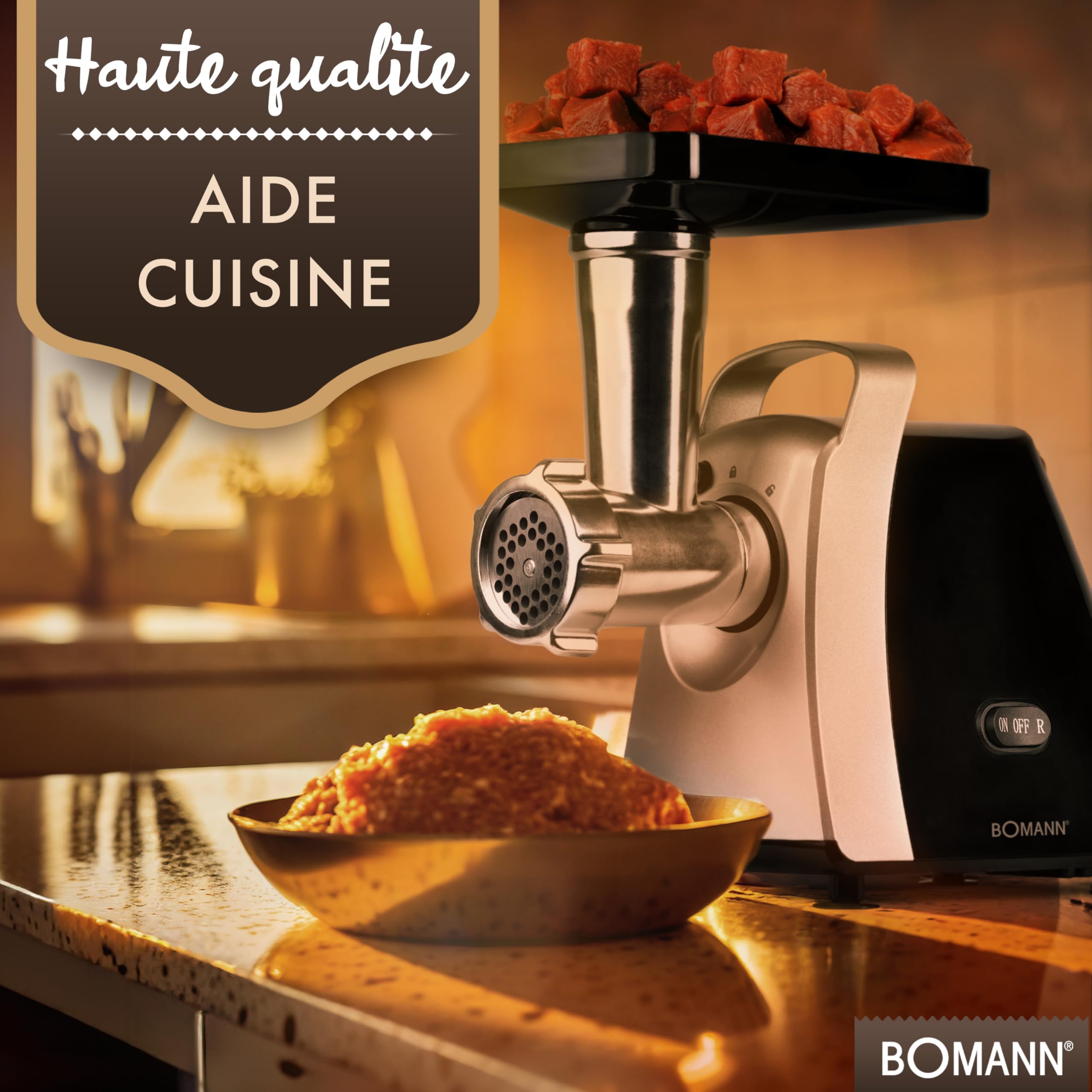 Bomann Hachoir à viande 1000W FW 6067
