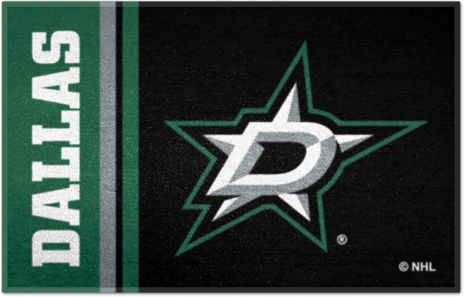 FANMATS 19261 Dallas Stars Starter Mat Accent Rug - 19in. x 30in. | Sports Fan Home Decor Rug and Tailgating Mat Uniform Design
