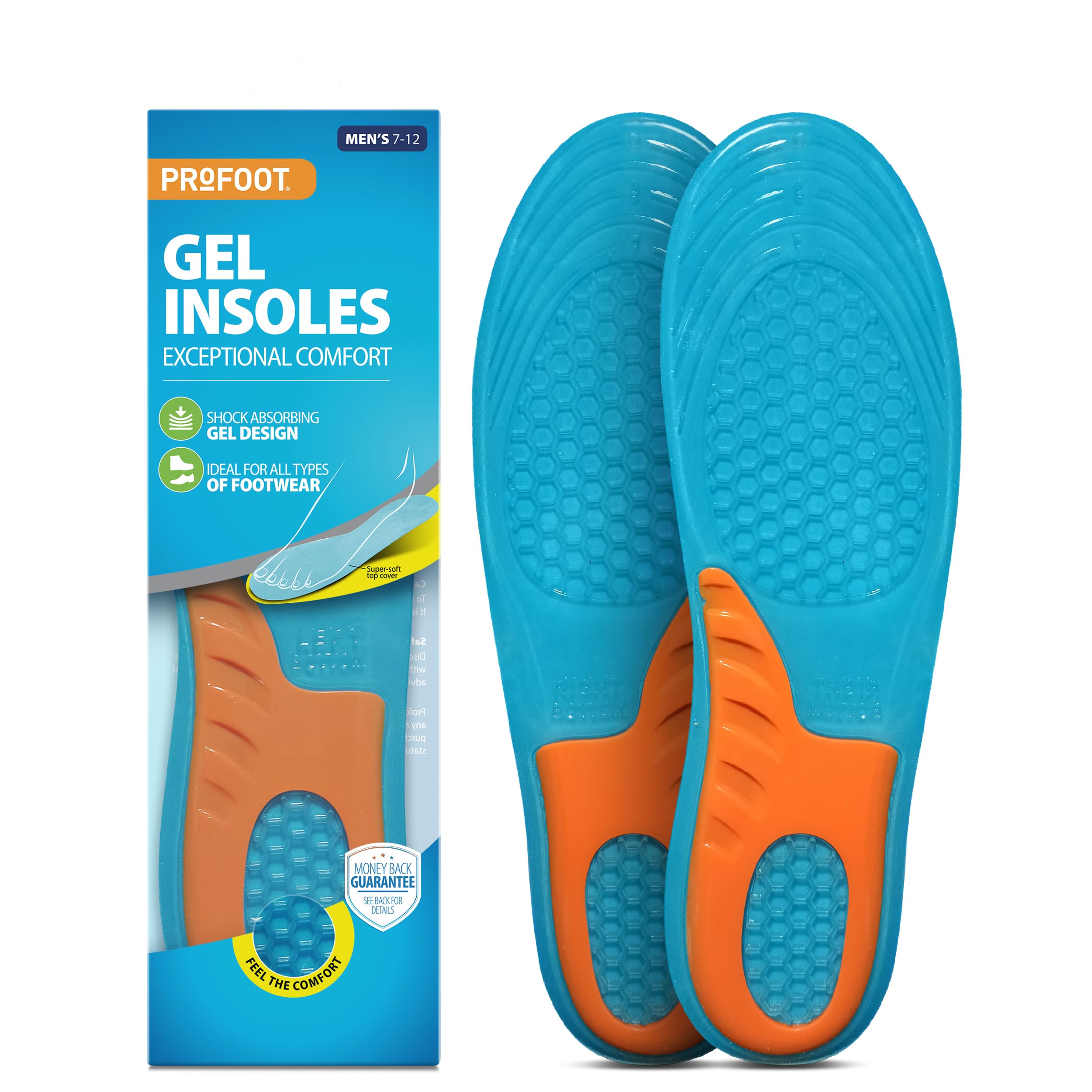 Profoot Gel Insoles Men P70035