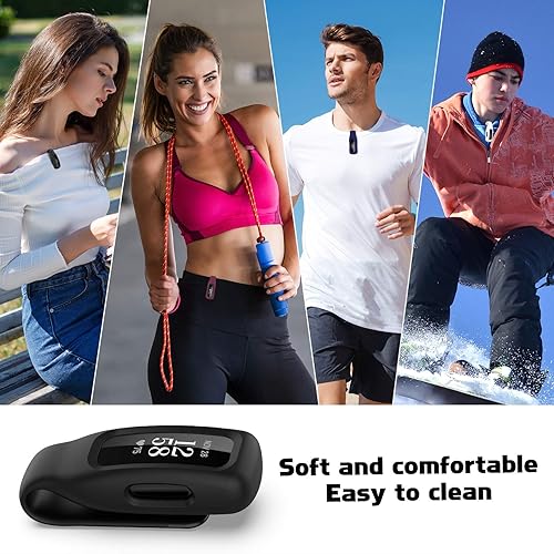 Miniatura 4 de Paquete de 4 fundas de clip compatibles con Fitbit Inspire 23, accesorio de cierre de clip de silicona suave