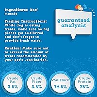 Vista 3 de Jack&Pup - Palitos masticables de 6 pulgadas para perros pequeños (paquete de 30) golosinas para perros de un solo ingrediente, palitos masticables