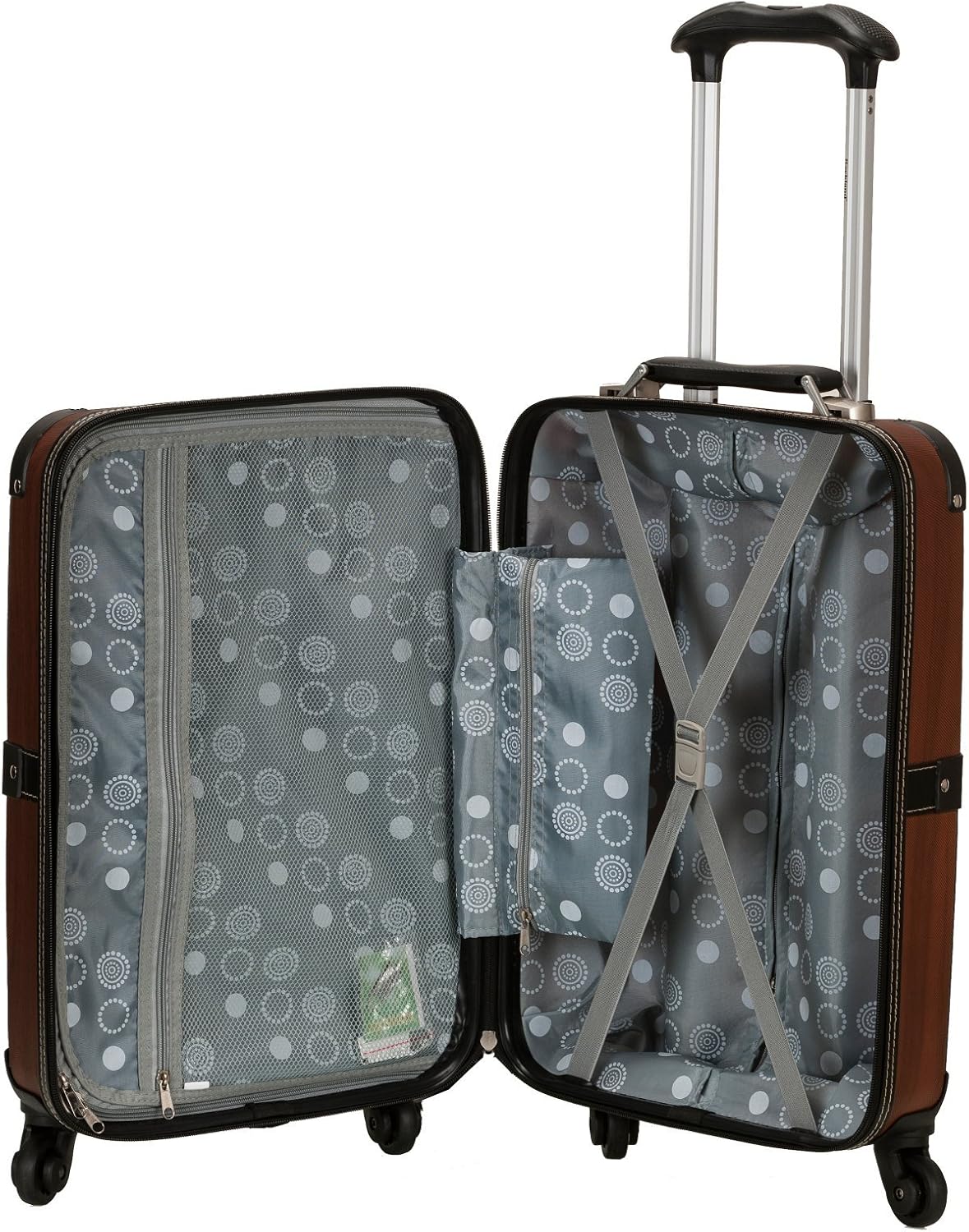 Rockland Stage Coach 20-Inch Rolling Trunk, Champagne, 20-Inch