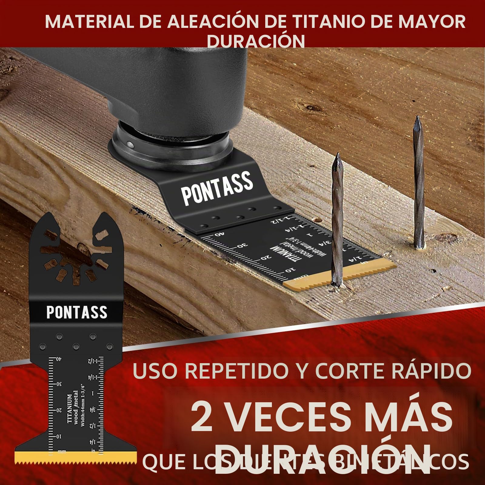 Hojas de Sierra Oscilante, 27 Pcs Accesorios para Herramientas Oscilantes Multifunción, Universal Hojas de Sierra Oscilantes con Madera, Plástico, Metal Delgado para Dewalt Milwaukee Ryobi Rockwell