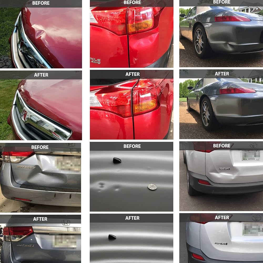 VEVOR Paintless Dent Removal Rod Kit Dent Removal Tools 20 Pcs Hand Tool Set, EB