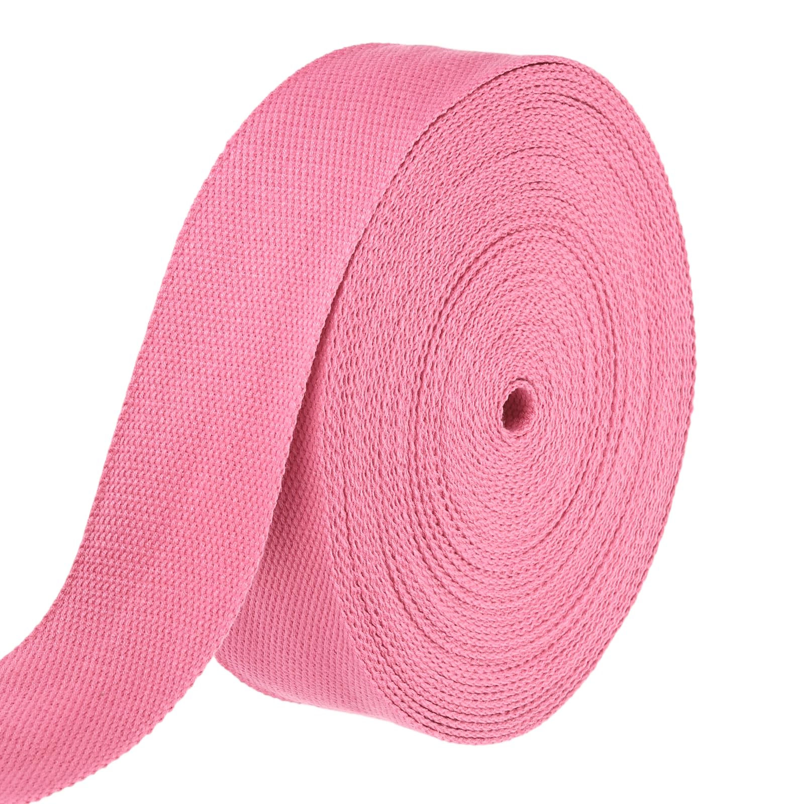 Sangle en coton sergé rose pour réparer vos anses de sac et ceintures