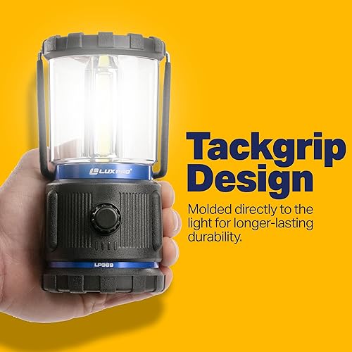 Miniatura 5 de LUXPRO Linterna LED resistente 3C de 750 lúmenes, funciona con pilas para hasta 90 horas de uso, luz LED regulable con clasificación IPX4 resistente