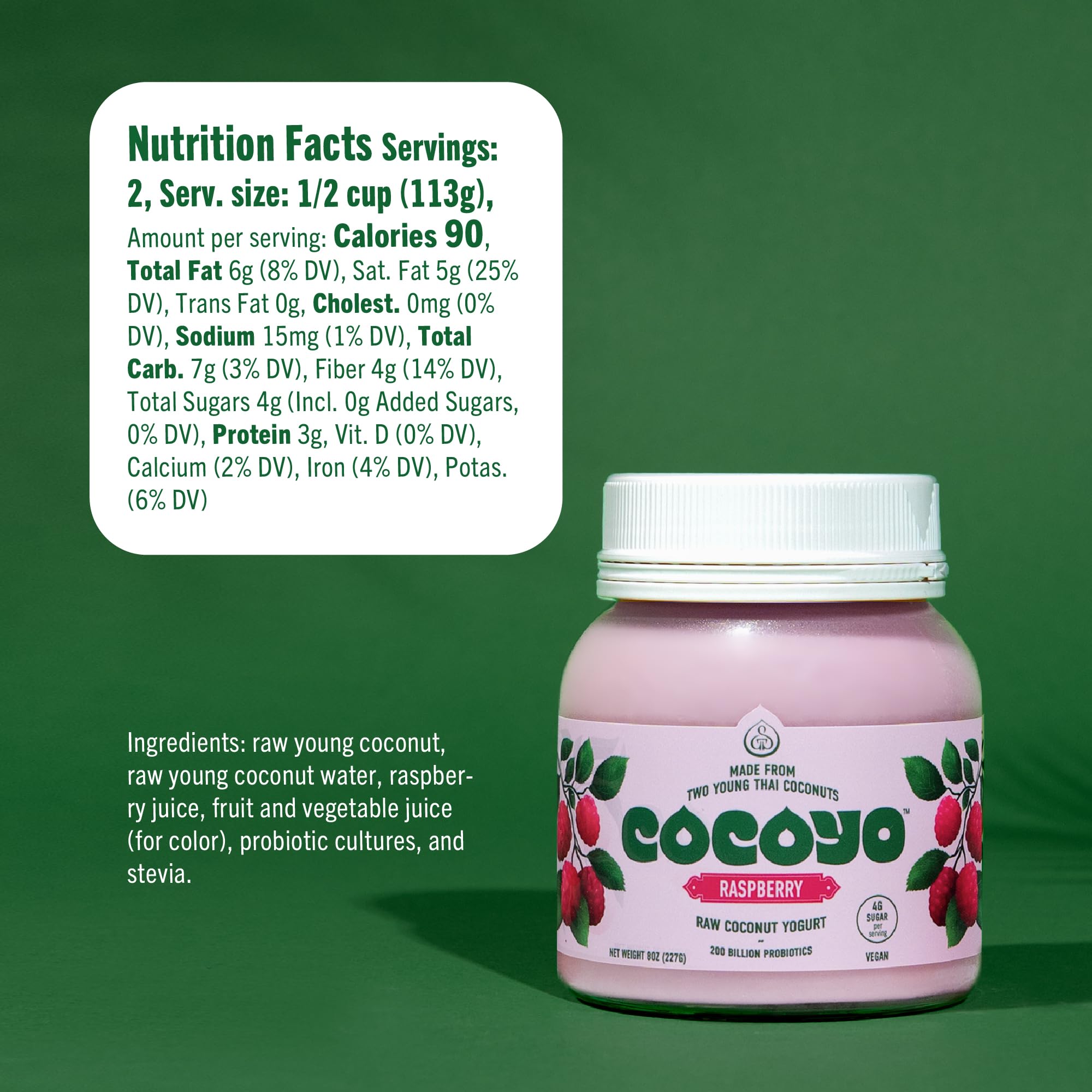 Amazon.com: COCOYO Living Coconut Yogurt - 8 oz - Raspberry