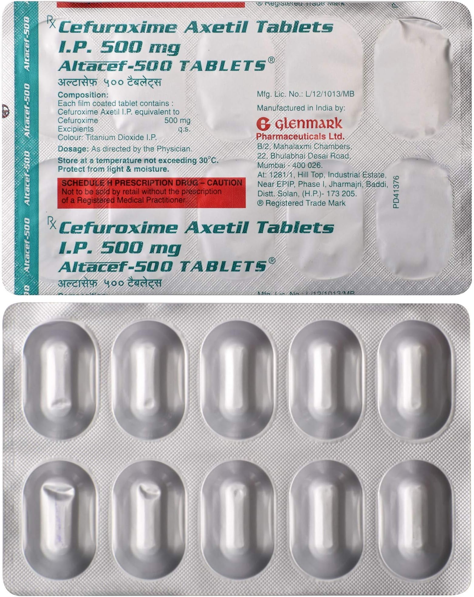Altacef-500 - Strip of 10 Tablets