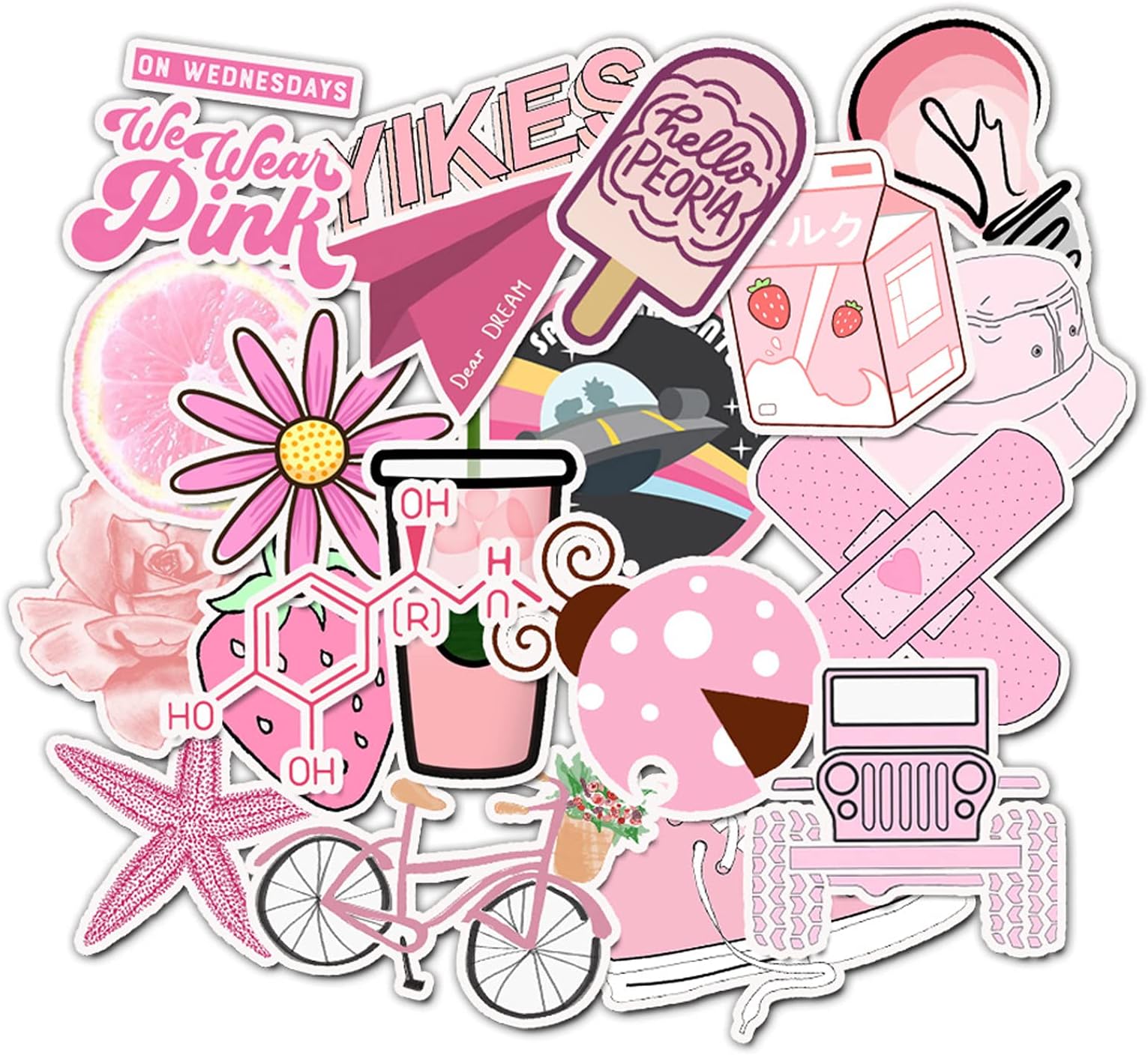 Laptops Sticker,Stranger Things Stickers for Water Bottles.19 PCS Waterproof Vinyl Decal Sticker for Phone,Computer,Hydro Flasks,Cars,Bicycles,Mac Book. (Colorful)