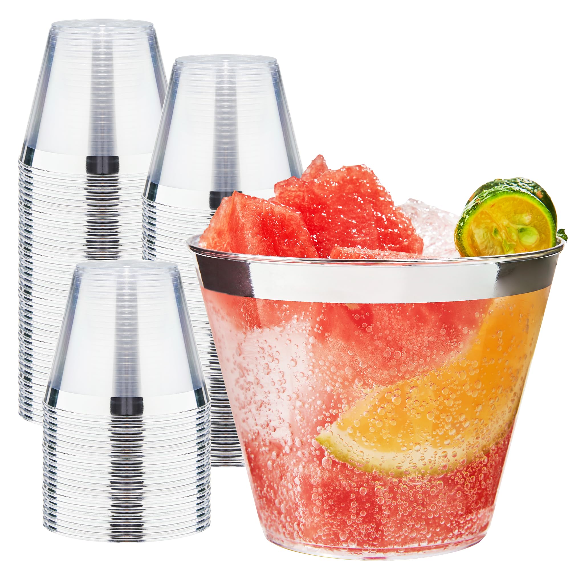 Clear Plastic Cups - 200 Pack for Parties -16