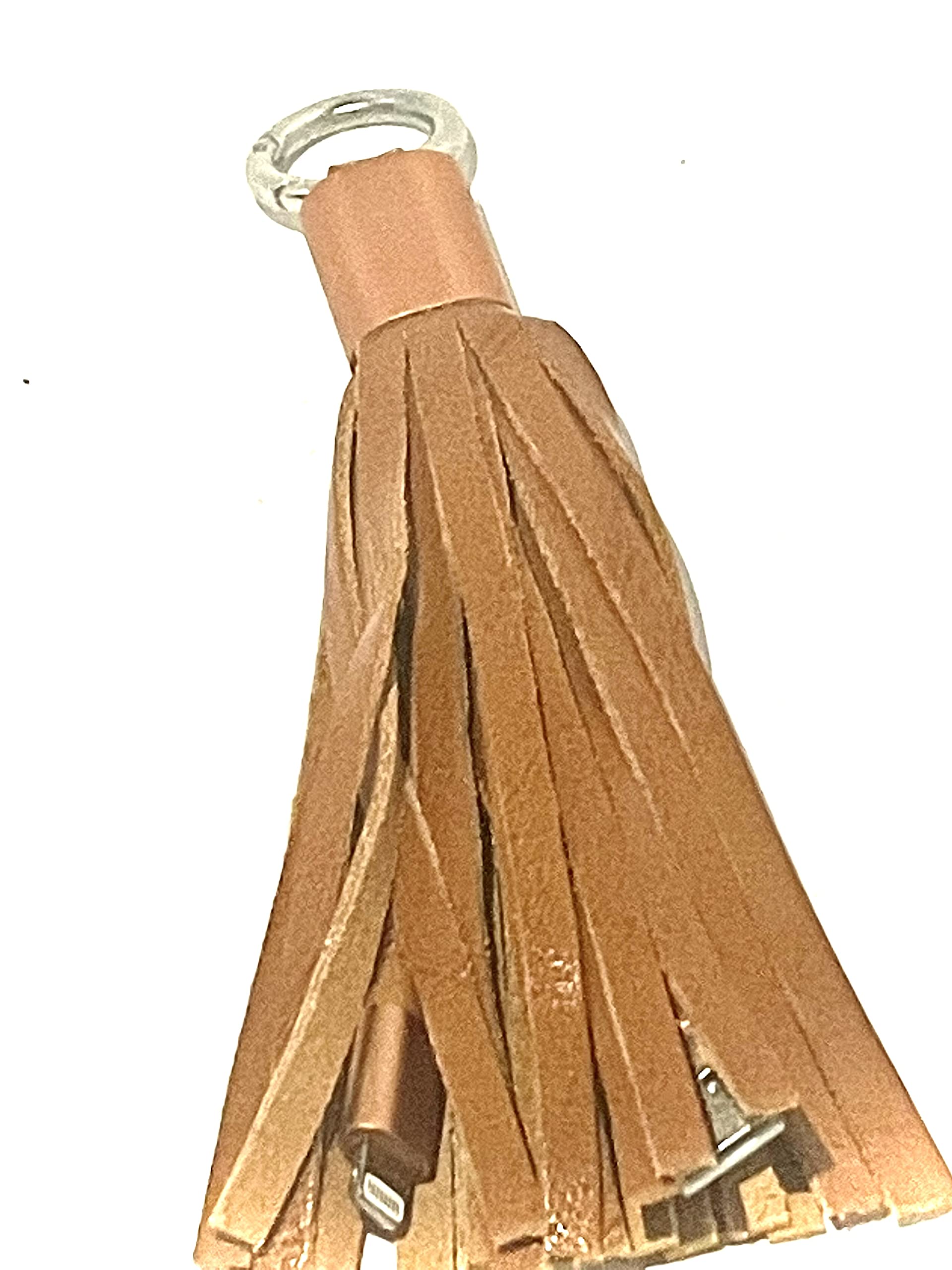 URGE BASICS(Tassel Key Chain Charging Cable USB-C Genuine Leather)(Brown)