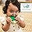 Infantino Lil Nibbles Textured Silicone Teether, BPA-Free Baby Teething Toy, Soft, Easy to Hold, Sensory Stimulation for Infants, Broccoli