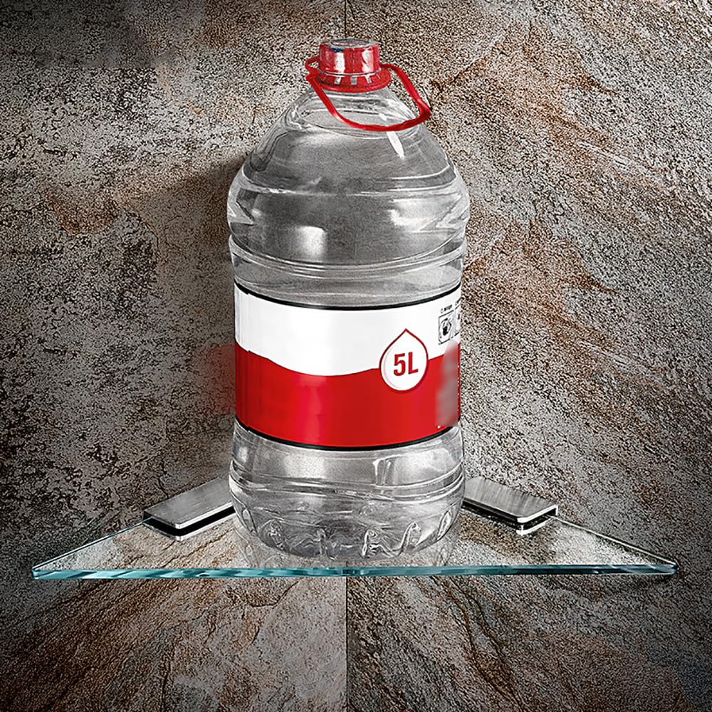 Estantes de Vidrio para Baño Montaje en Pared Acero Inoxidable Estantes de Baño de Esquina de Organizador Baño Estante De para Baño Cocina