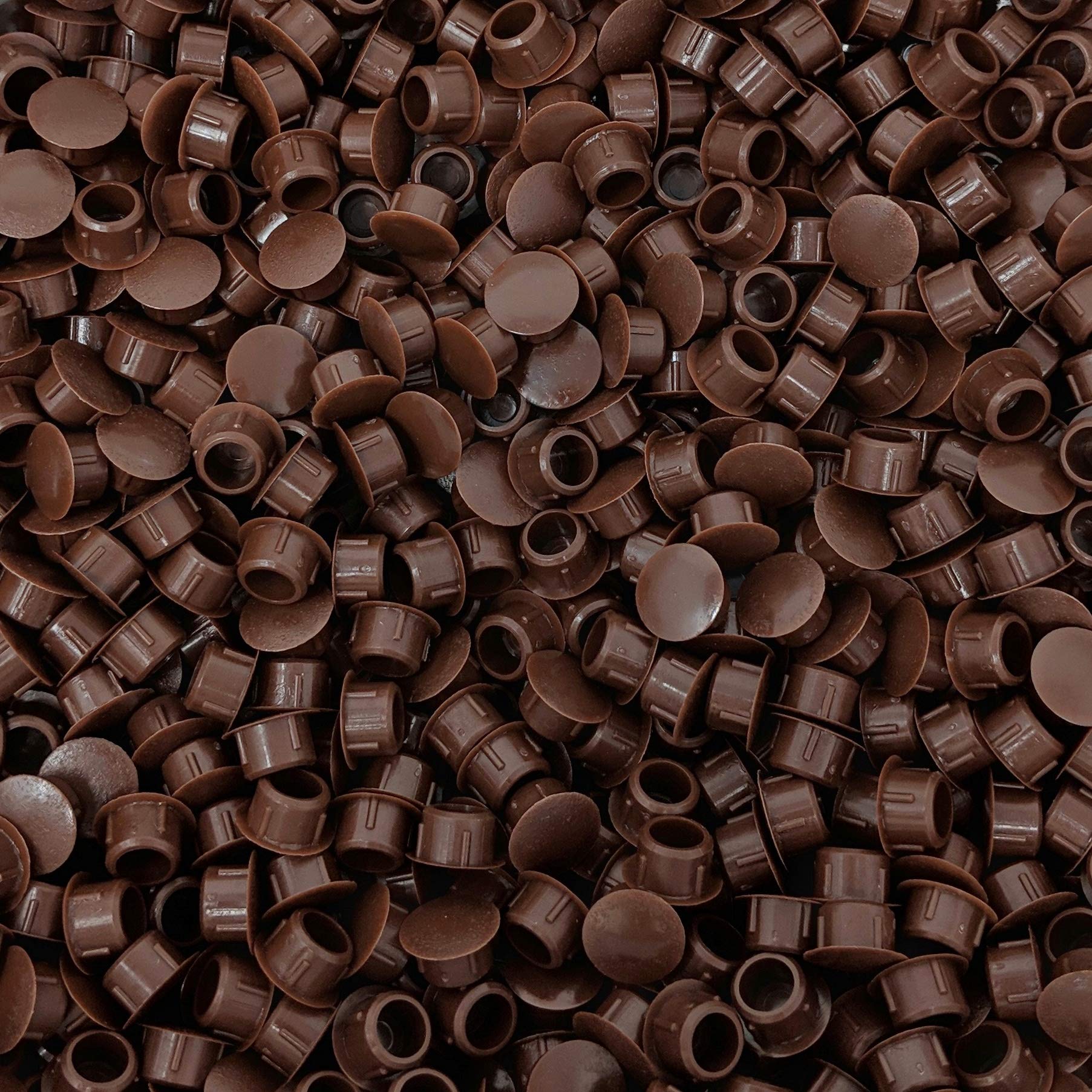 Keay Vital Parts Brown M10 Plastic Hole Plugs (Pack Of 50, ) - Made In Germany