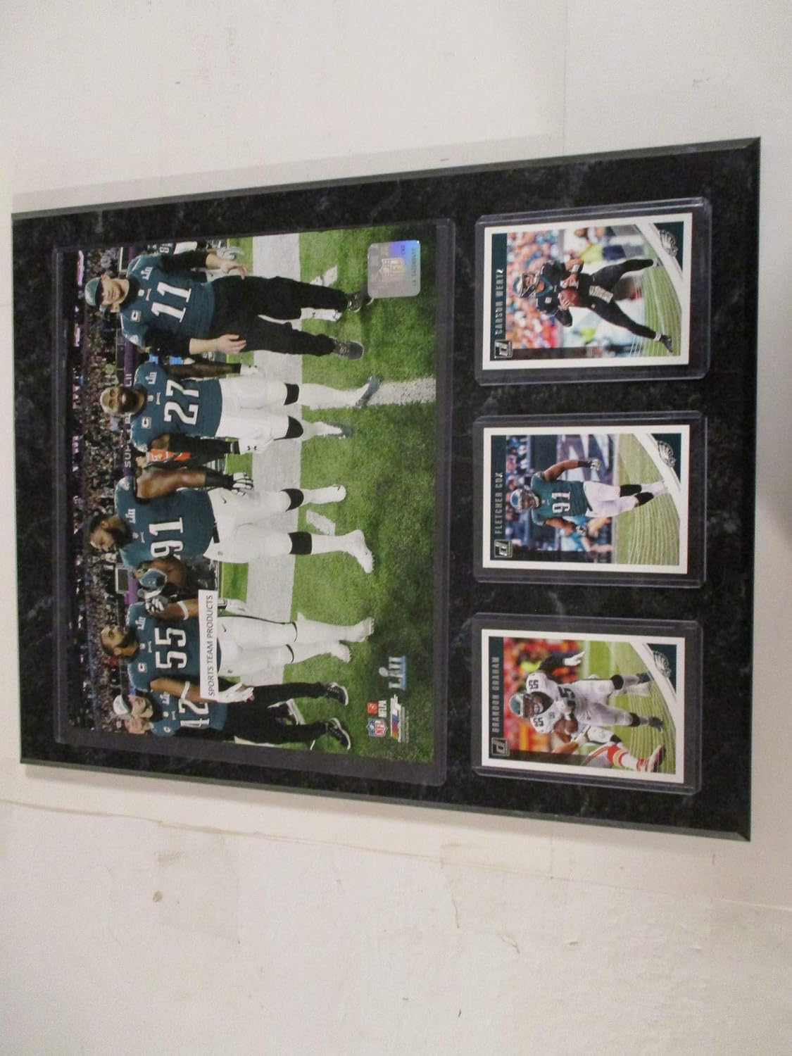 PHILADELPHIA EAGLES CAPTAINS SUPER BOWL 52 PHOTO PLUS 3 CARDS FEATURING ...