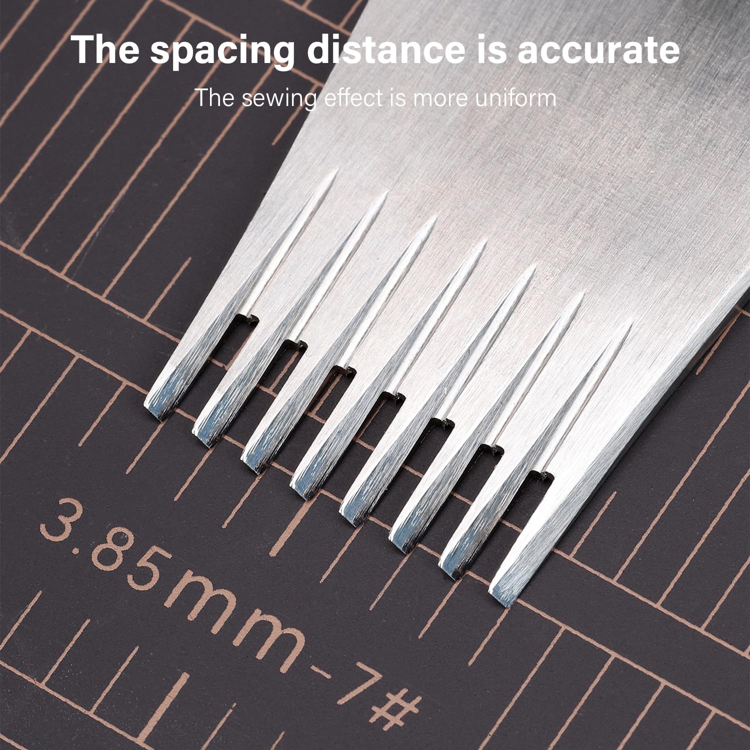 WUTA Leather Chisel All-Polished Die-Steel Puncher French Style Pricking Iron Sharp Leather Punching Tool Kits