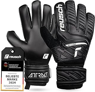 Reusch Men's Attrakt Unisex Goalkeeper Gloves with Outseam Cut and Solid Coating, Suitable for All Playing Field Surfaces,...