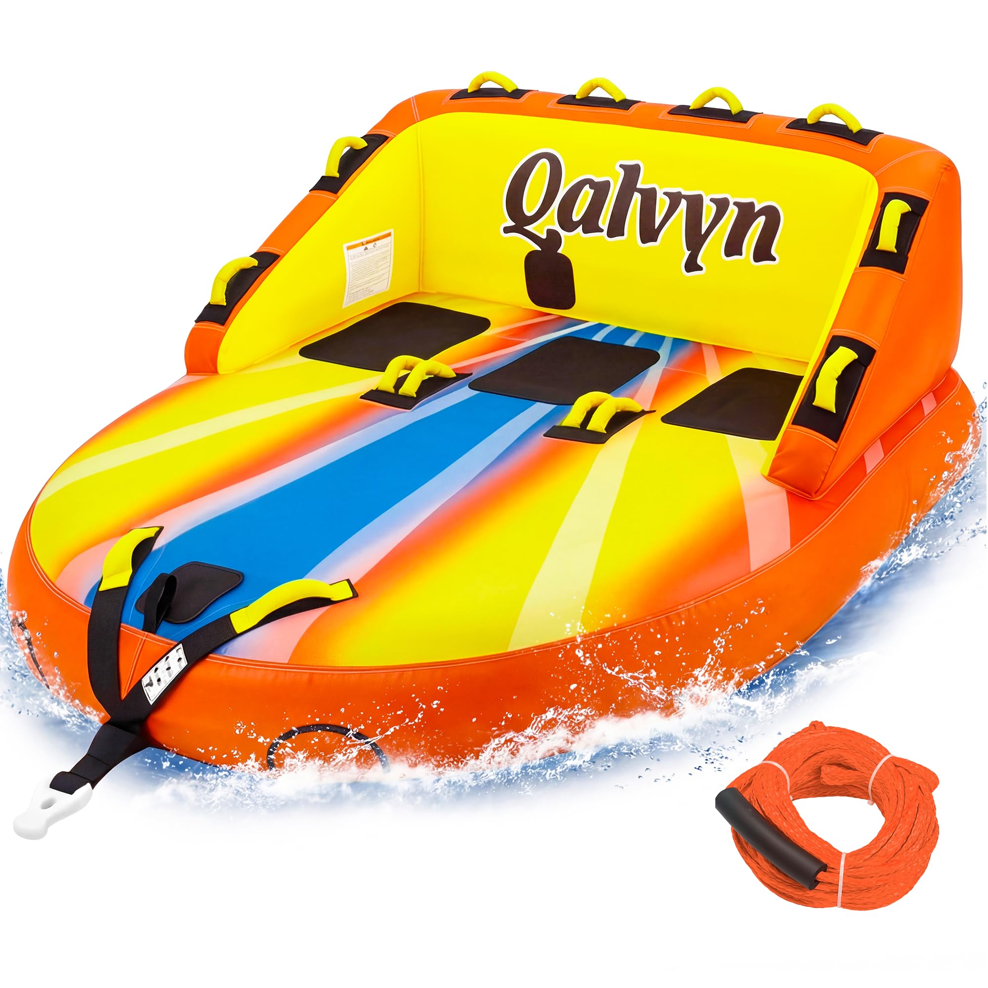 Photo 1 of Qalvyn 1-3 Person Inflatable Towable Tube for Boats