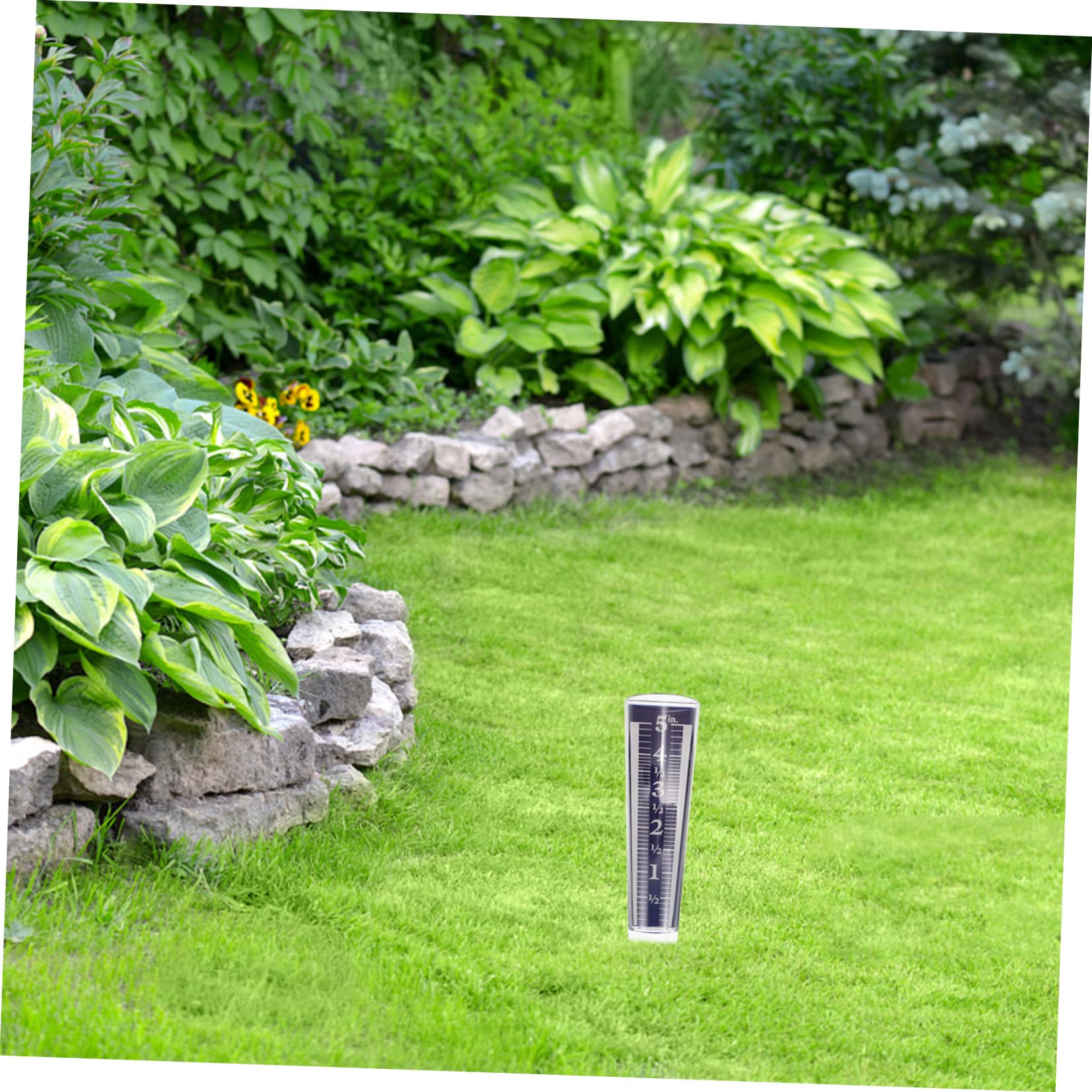iplusmile 5 Teiliges Regenmesser Gartenmessgerät Regenmessgerät Transparent Großes Messgerät Ersatzrohrwerkzeug Für Den Außenbereich Wasserdicht Rasenzubehör Wetterstation Für