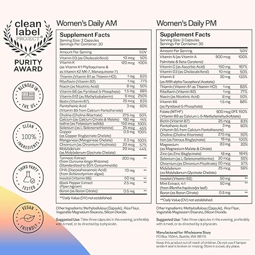 Miniatura 4 de Paquete de apoyo para el síndrome premenstrual  Cápsula de mezcla de mio-inositol y D-Chiro inositol suministro para 30 días  Suplemento Vitex