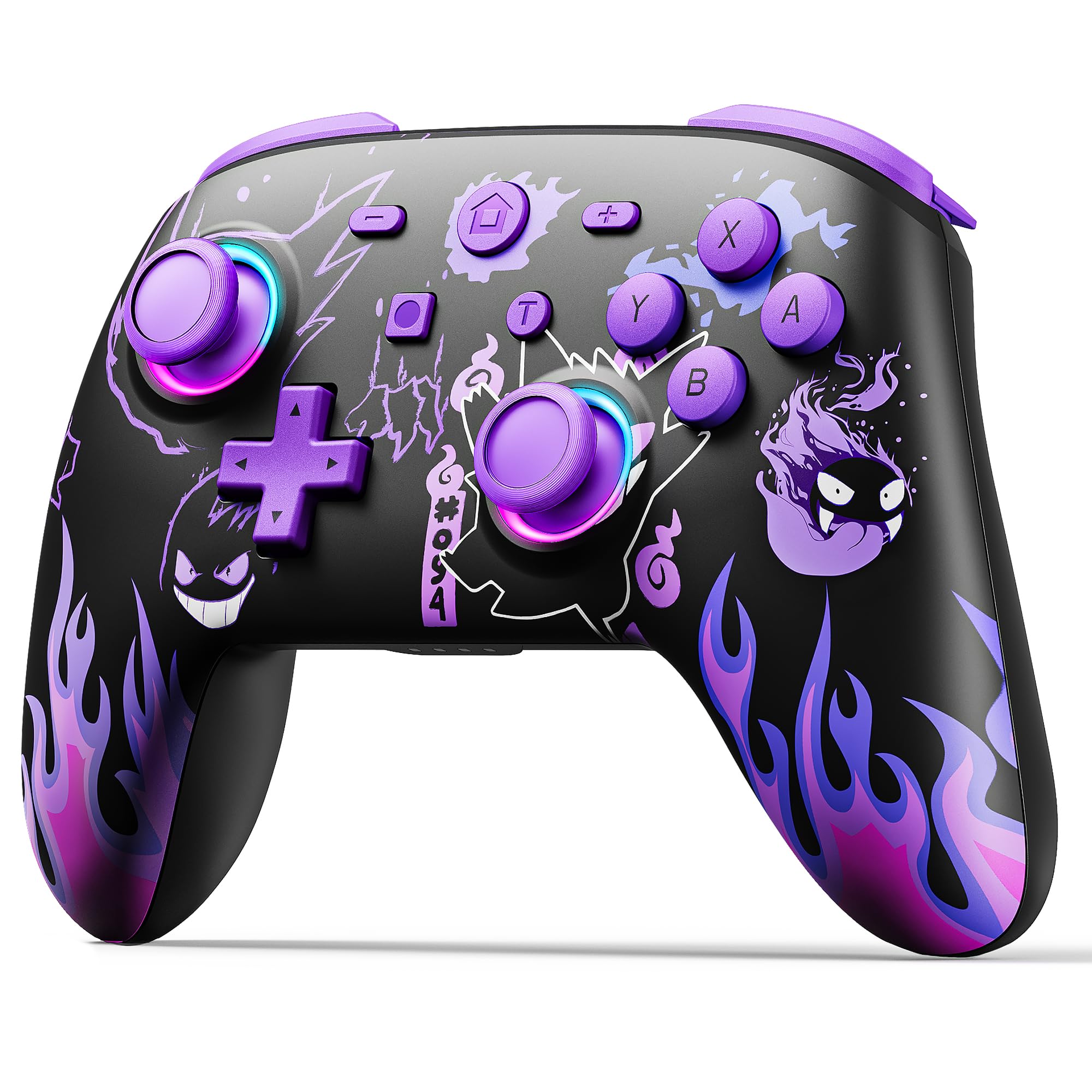 Photo 1 of Wireless Pro Controller for Nintendo Switch/OLED/Lite, Switch Controller with LED Joystick/Motion/Vibration/Turbo/Wake up