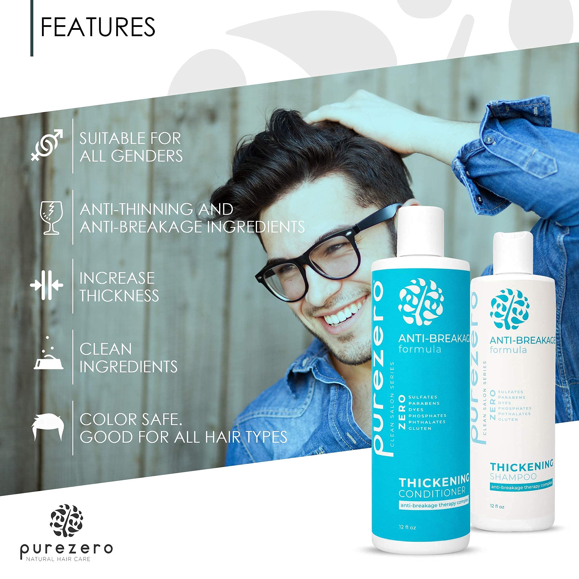 Amazon.com : Purezero Anti-Breakage & Thickening Shampoo