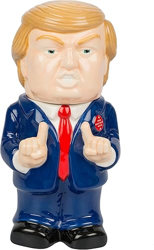 Miniatura 4 de Donald Trump - Figura de cerámica 3-D de 22 onzas con tapa de peltre para tupé  Trump XL  Haz que las tazas de café sean geniales de nuevo  No
