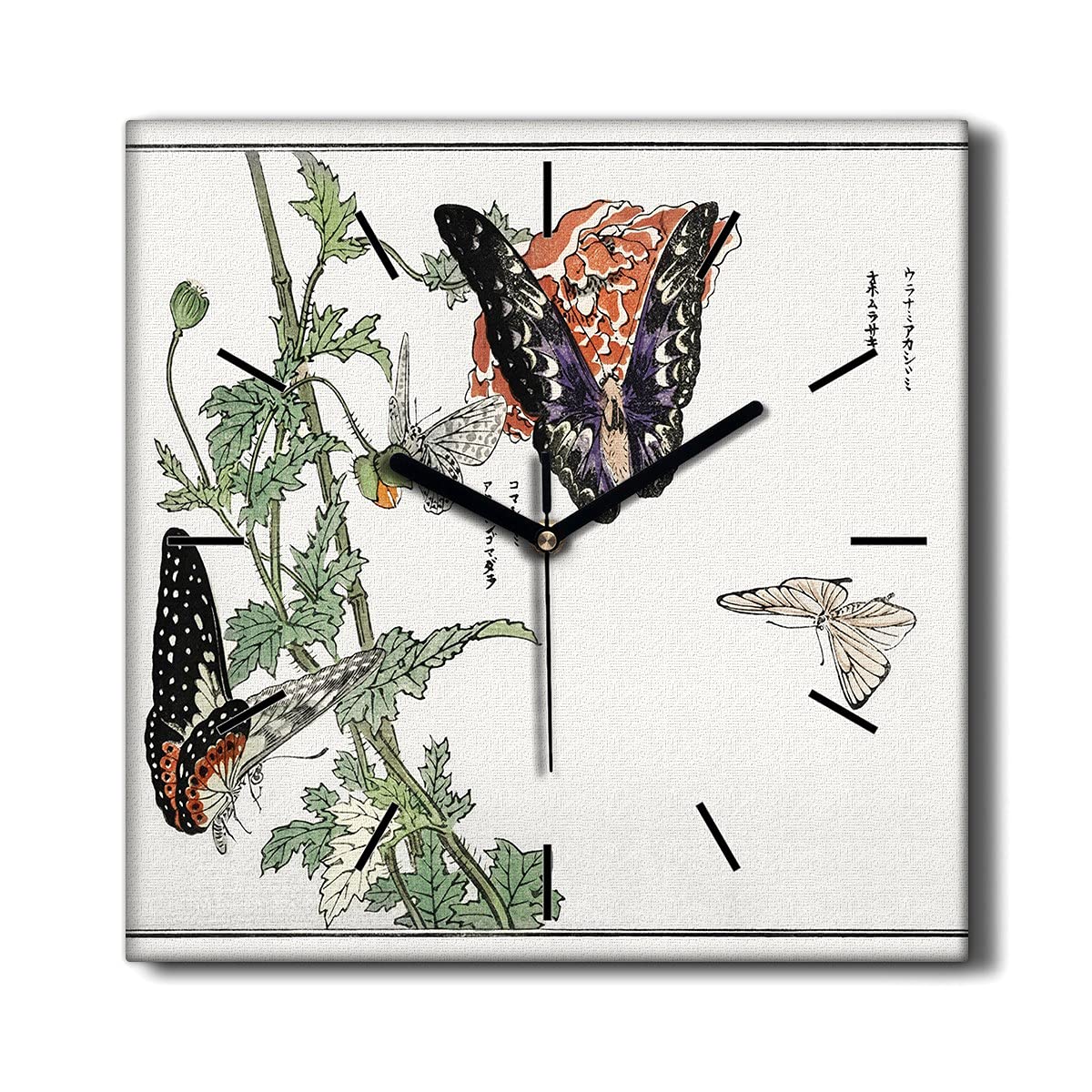 Horloge murale sans tic-tac 30x30cm pour stopper les bruits du salon