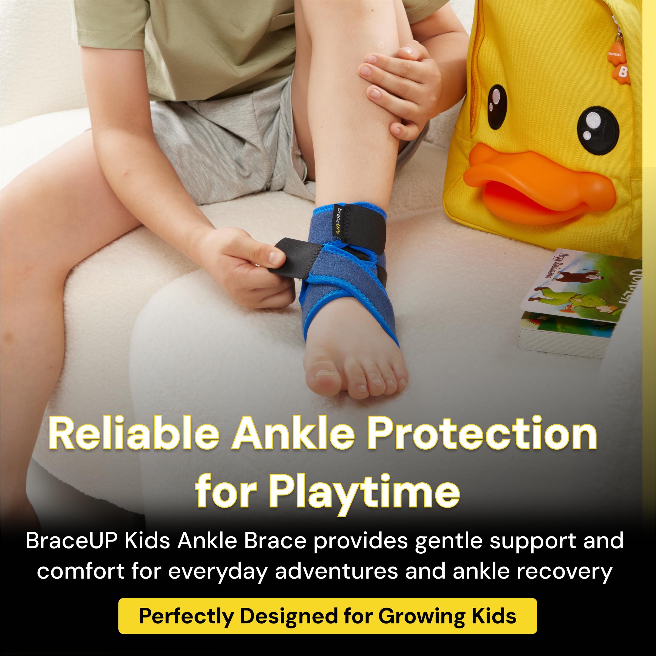 BraceUP Kids Ankle Brace - Youth Support -7