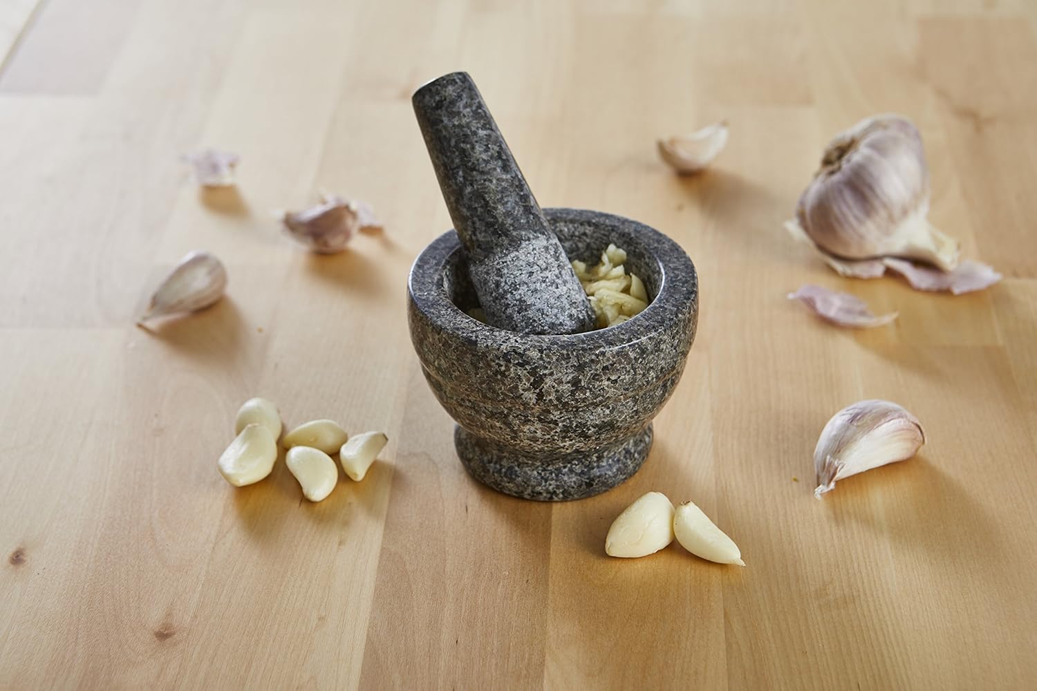 IMUSA USA Small Polished Mortar and Pestle, 3.75”, Granite: Home & Kitchen