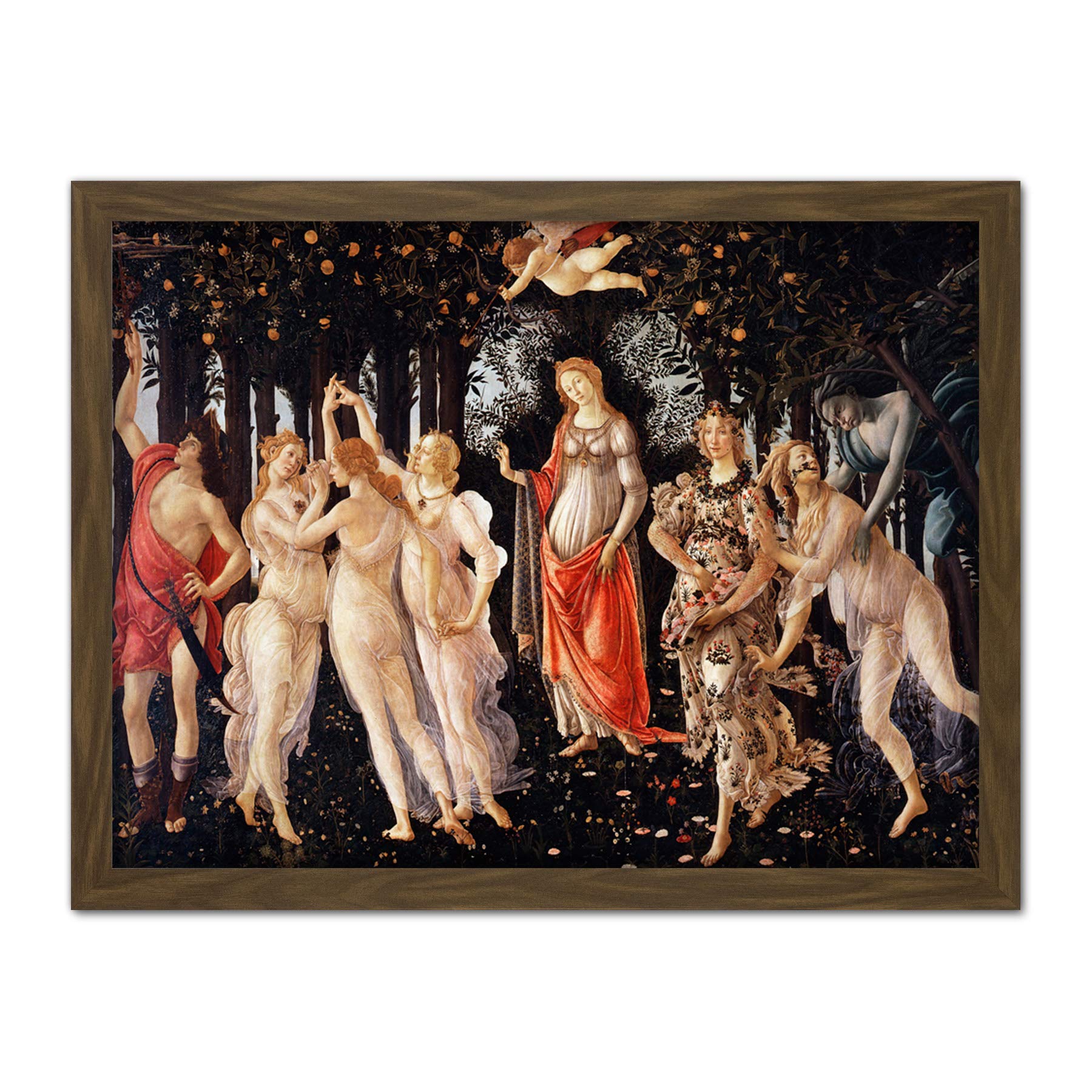 Sandro Botticelli La Primavera Large Framed Art Print Poster Wall Decor 18x24