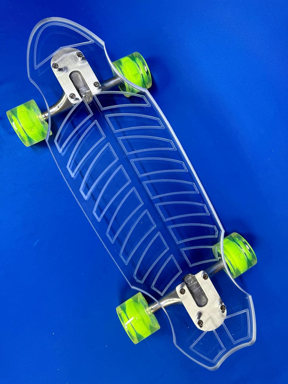 GHOST BOARDS 24'' Penny Ghost Board – Acrylic Mini Skateboard with LED Wheels | Travel-Size, Easy to Ride Penny Bored | Longboard Skateboard Adult & All Ages. Great for Beginners