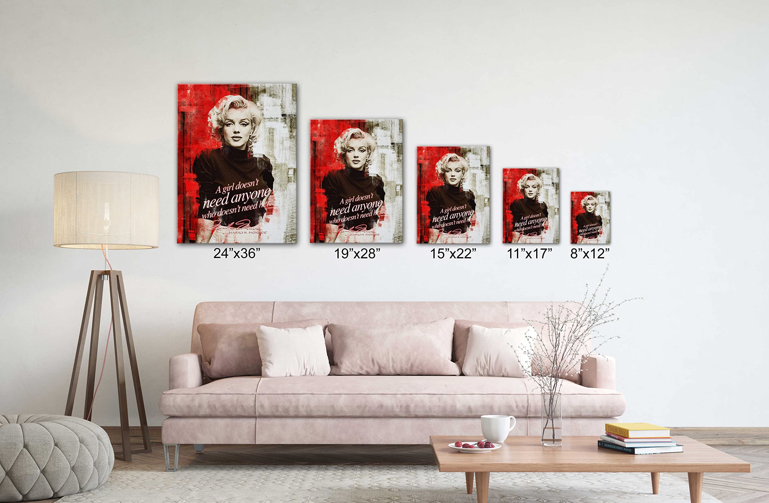 Amazon.co.jp: SpiritualHands マリリンモンロー ウォールアート