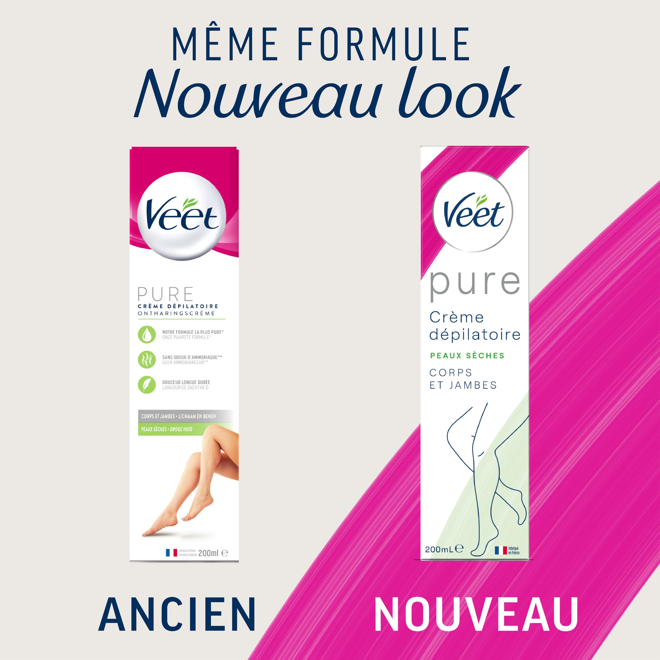 Veet Crema Depilatoria Minima Morbidezza Lunga Durata Dopo Depilazione Pelle Secca Tubo (600 ml)