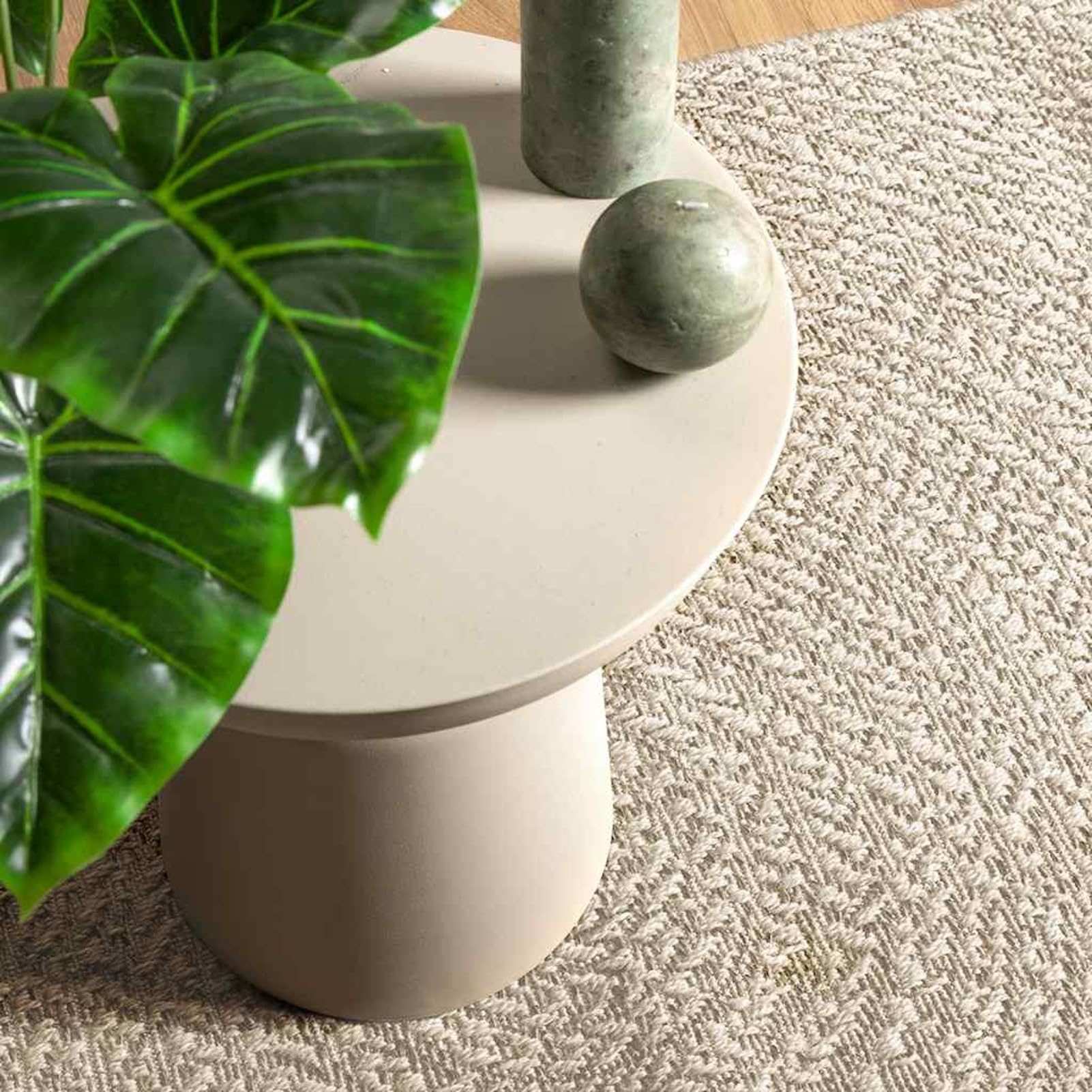 vidaXL Rug ZIZUR Cream 200x290 cm Jute Look Indoor and Outdoor, carpet, door mat, floor carpet, outdoor rug, floor mat, area rug, carpet flooring — image 1