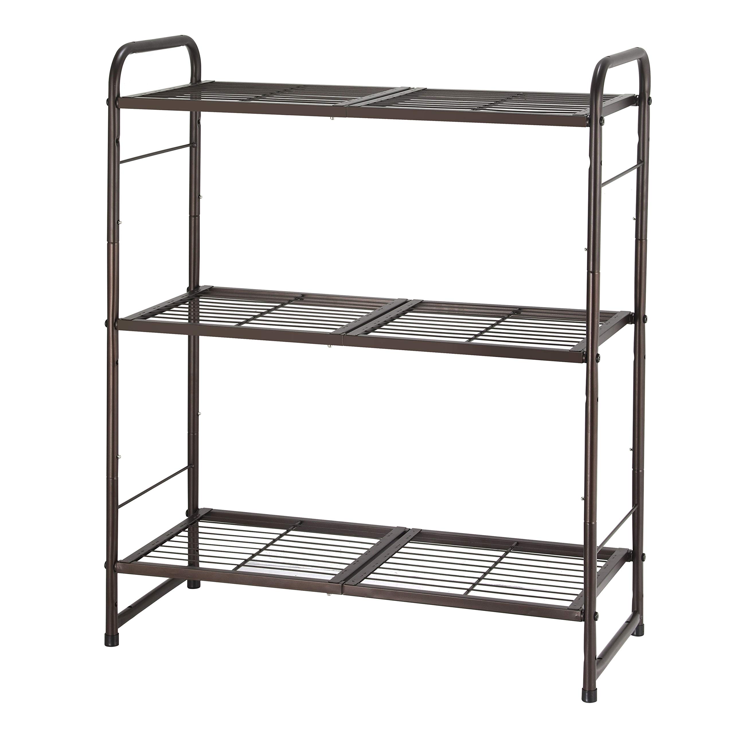 Buy Simple Trending 3Tier Adjustable Wire Shelving Unit Storage Rack, Expandable & Stackable