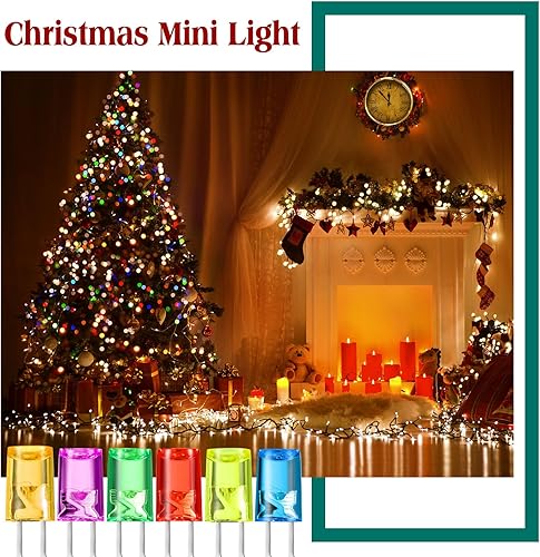 Miniatura 6 de Honoson 60 luces LED de 0.118 pulgadas de repuesto para Navidad, bombillas LED de bajo consumo para exteriores, bombillas LED conectables para