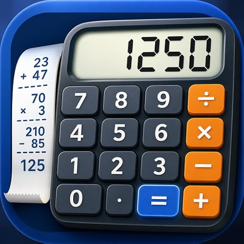 Large Button Calculator Pro for Fire Tablet & TV – Tape Calculator, Tip Split & Unit Converter