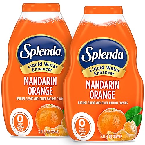 SPLENDA Gotas potenciadoras de agua líquidas, sin azúcar, cero calorías, sabor natural, mezcla de bebidas concentradas, 3.11 onzas líquidas cada