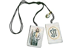 Jude The Apostle Green Scapular with Medal