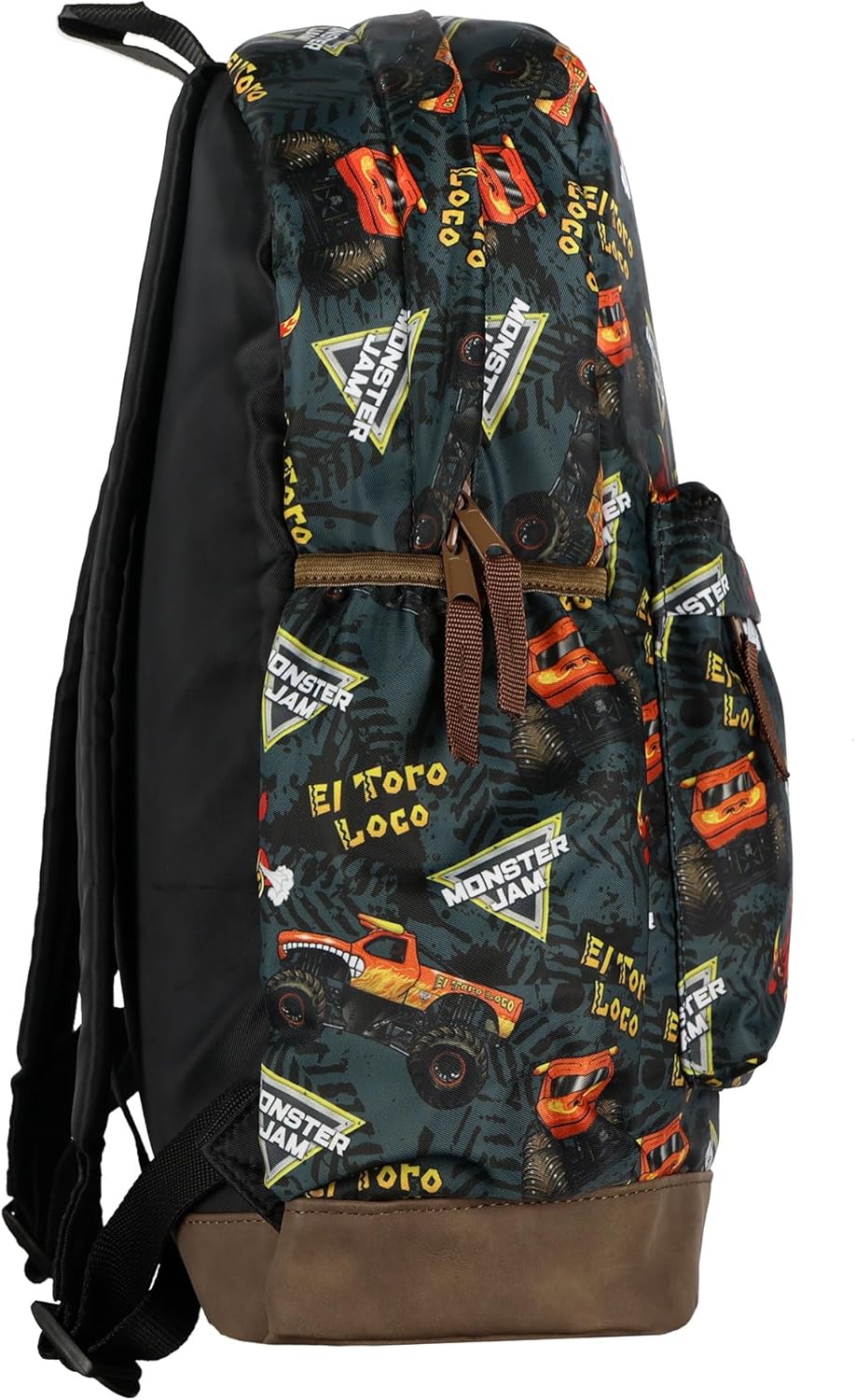 INTIMO Monster Jam El Toro Loco 16" Backpack with Allover Print with Adjustable Straps