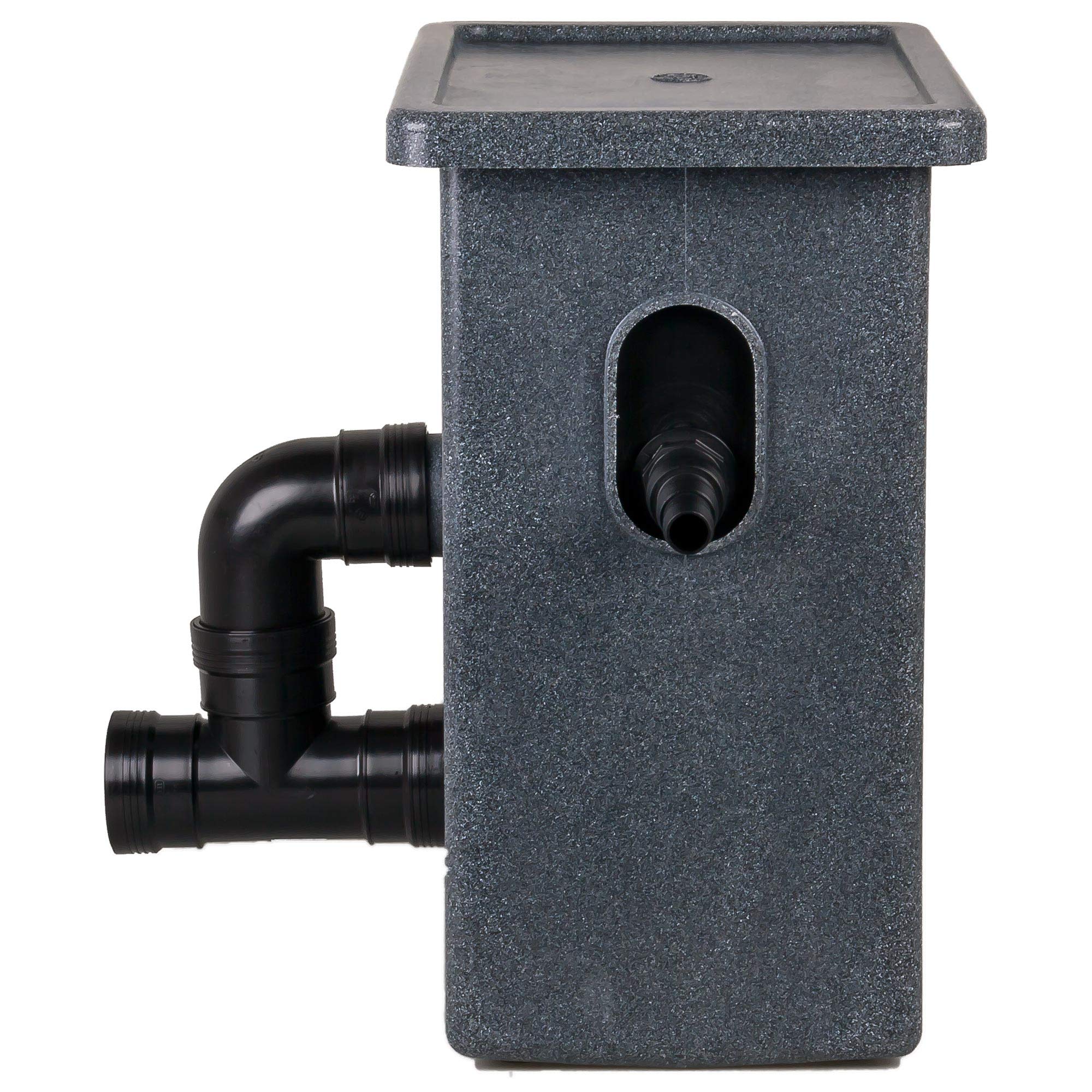 Wagner GREEN Siebbogenfilter Compactsieve II 2 schwarz, Vorfilter mit Spaltsieb für Koiteich und Gartenteich