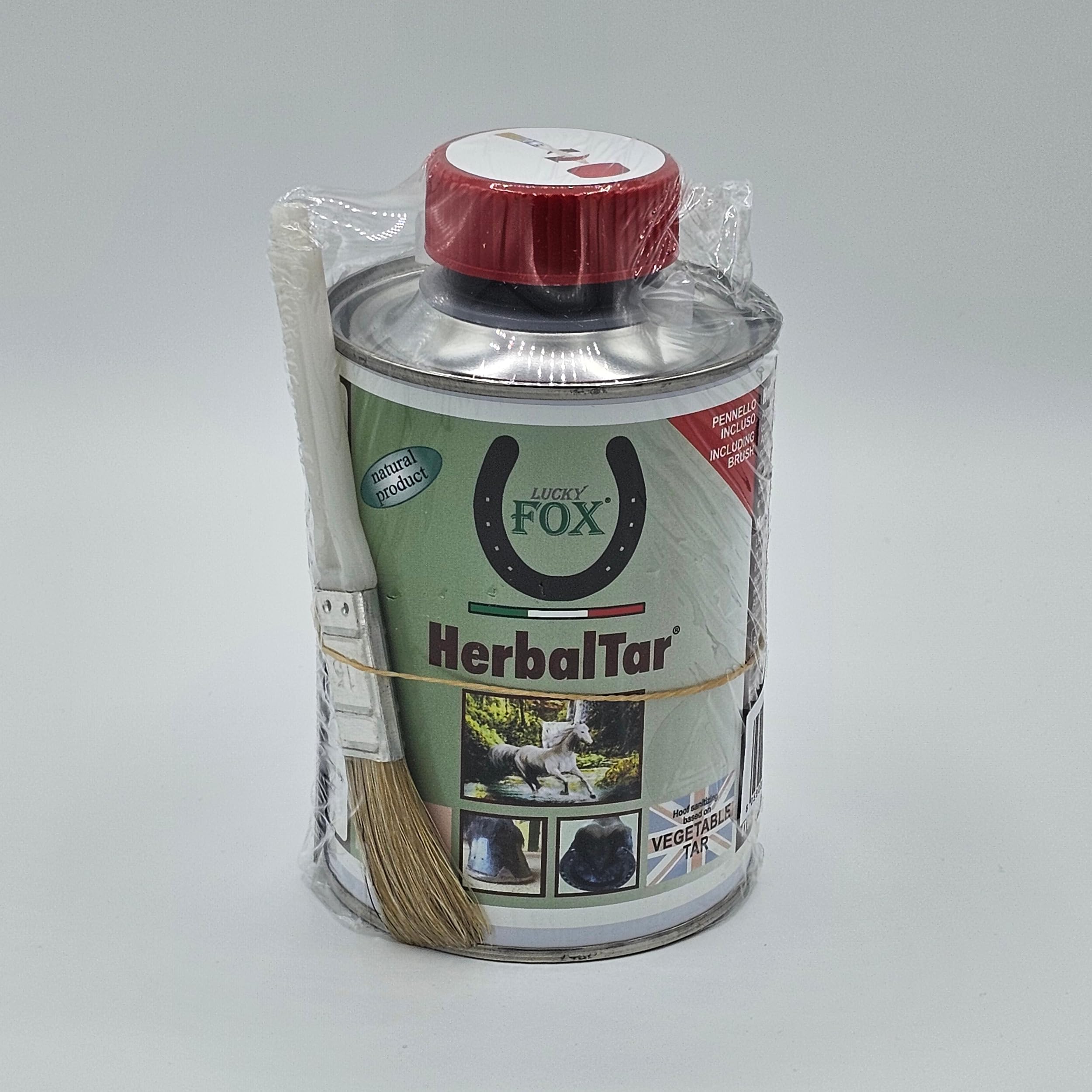 Lucky Fox HERBALTAR Catrame Vegetale, Soluzione per lo Zoccolo del Cavallo, Garantisce una condizione ottimale a Muraglia, Suola e Fettone. Crea una barriera naturale agli agenti esterni, 500ml