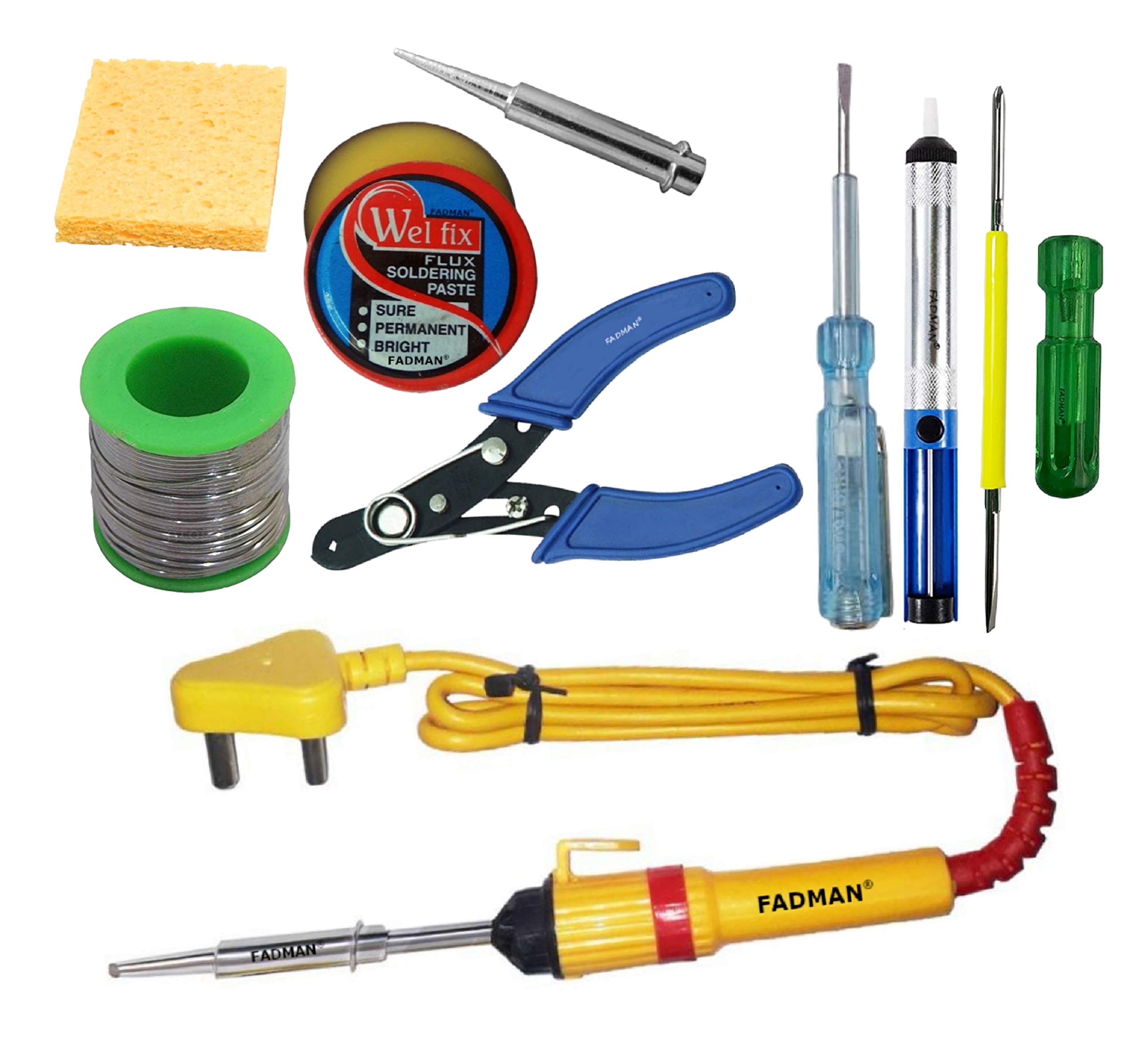 FADMAN BASIC KIT COMBO-9 SOLDERING IRON KIT | 25W SOLDERING IRON (YELLOW) | (B08WHHLPGX) Amazon Price History, Amazon Price Tracker