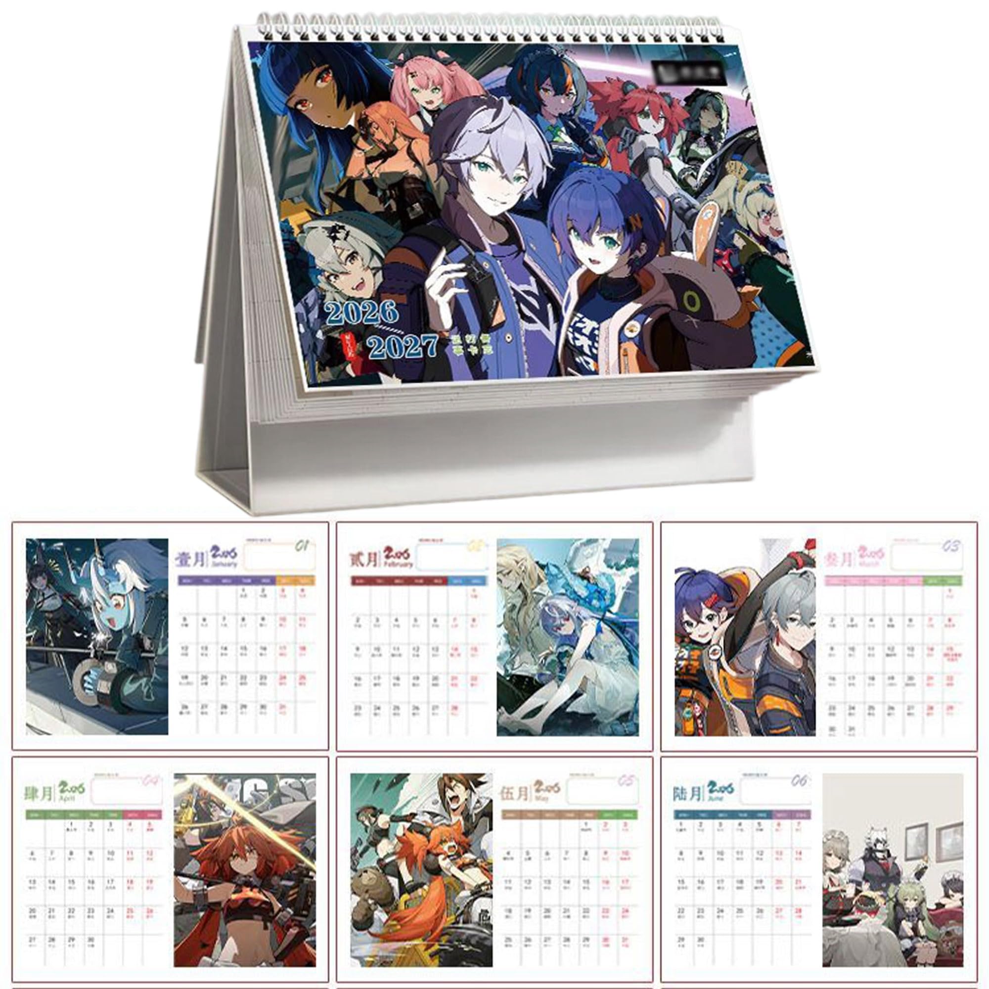 Amazon | ゼンレスゾーンゼロ カレンダー 2026-2027年度 ゼンゼロ 卓上