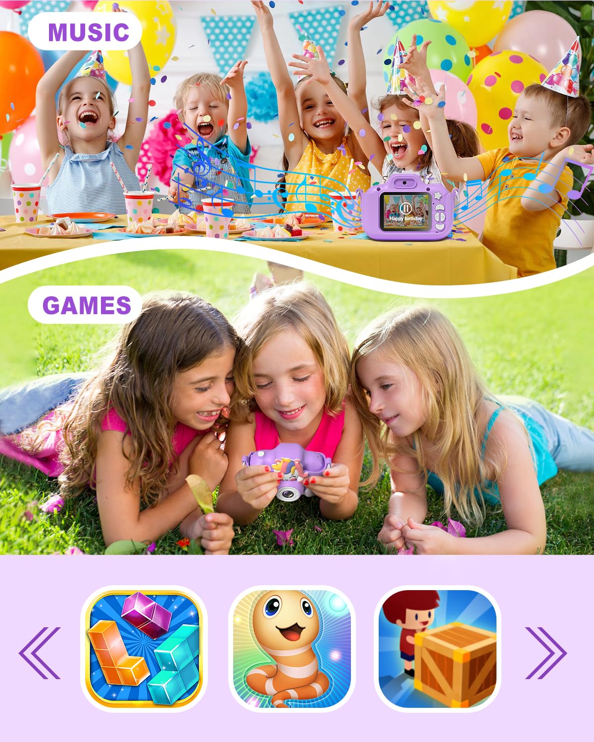 Hangrui Cámara Infantil Con Diseño De Dinosaurio – Cámara De Fotos Y Vídeo 1080P Con Pantalla IPS De 2 Pulgadas, 20MP, 32 GB, Batería De 1000 MAh, Ideal Para Niños De 3 A 12 Años