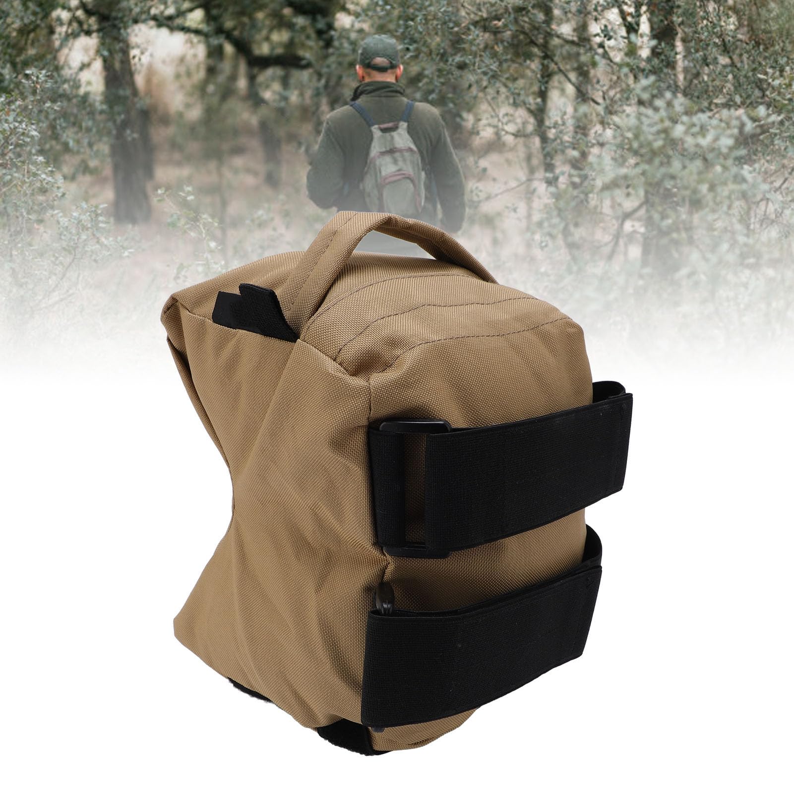 Luocute Borsa per Il Tiro All'aperto, Panca per Tiro Sportivo con Bersaglio Supporto Anteriore e Posteriore Supporto per Sacco di Sabbia, Tessuto Oxford, per la Fotografia di Caccia,