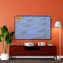 Khushimit® 50 Inch LED LCD Smart TV Cover Comes with Transparent 30 MM Polythene Layer Dust Free Polyvinyl Chloride Printed Water/Oil proof Fabric Used Compatible for All Brand TV (50Inch) Model No. KM _50009 gallery image